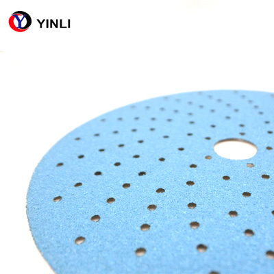 Furo 60 Grit Sanding Disc do gancho de 6 polegadas e da lixa 17 do laço