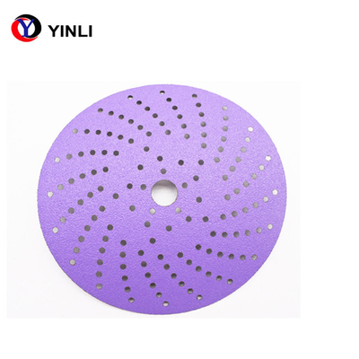 Furos de lixamento do disco da zircônia roxa automotivo abrasiva multi com Velcro