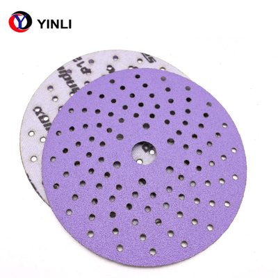 Disco de lixamento de lustro da zircônia do metal discos de lixamento 80 Grit With Multihole de 6 polegadas